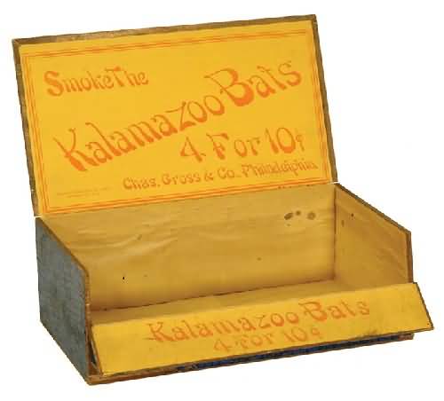 1889 Kalamazoo Bats Cigar Box